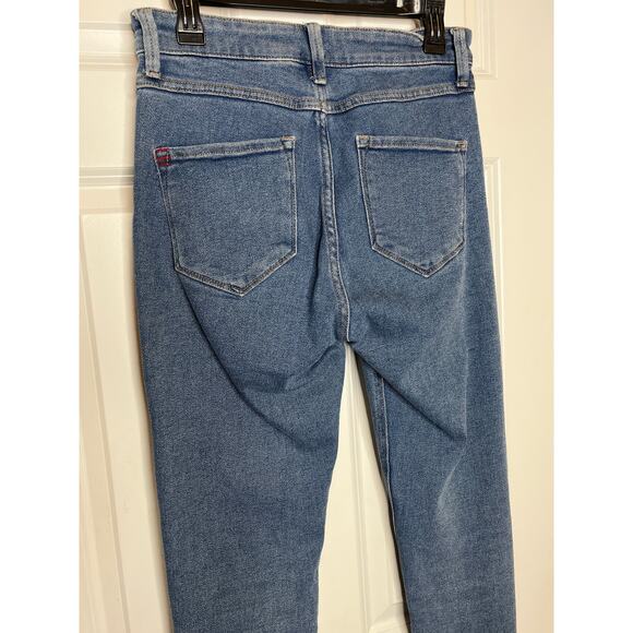 BDG Twig High Rise Blue Skinny Jeans Seamed Front Size 27 Ankle - Picture 5 of 10